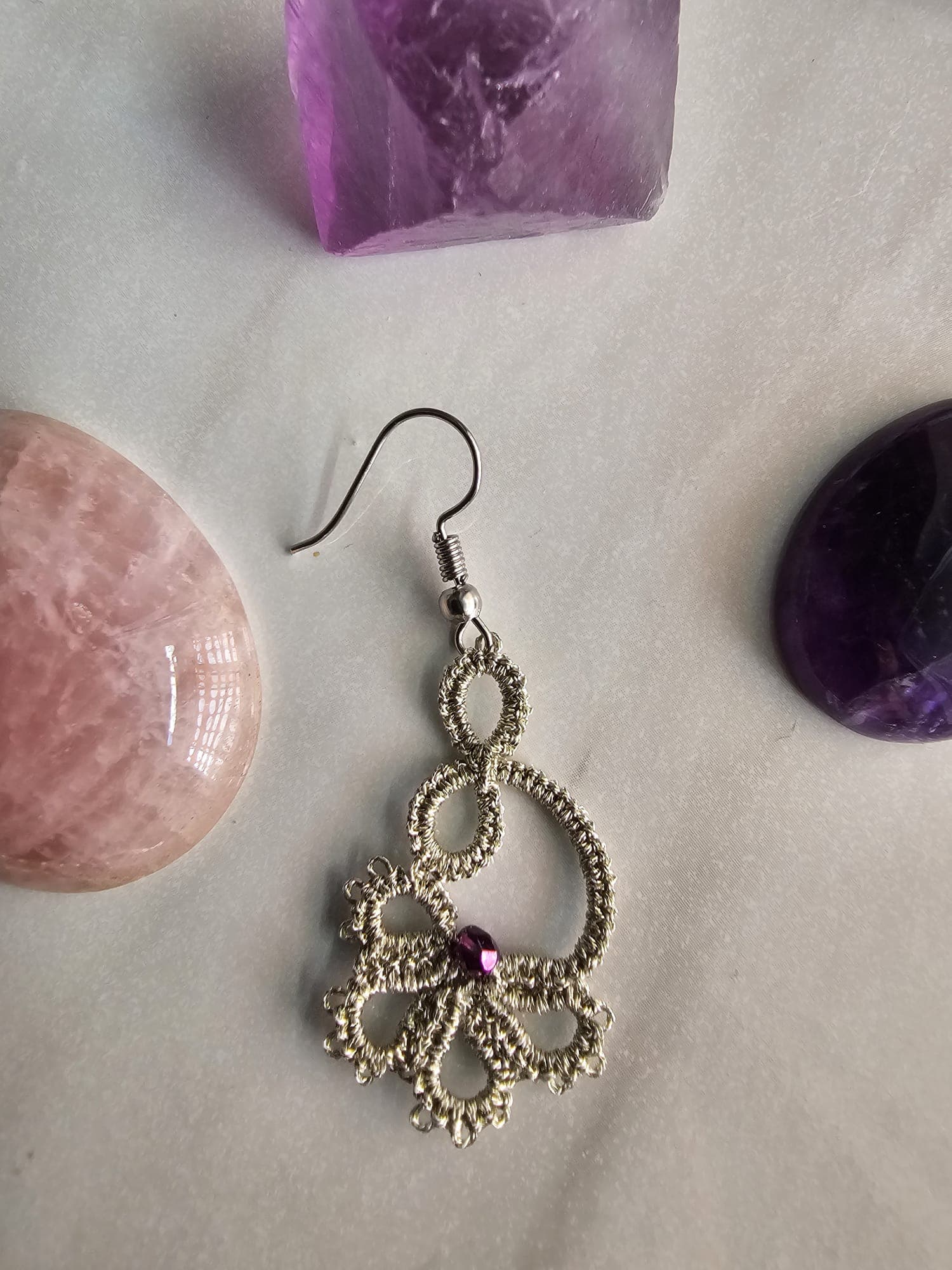 Sakura con Foglie — Orecchini